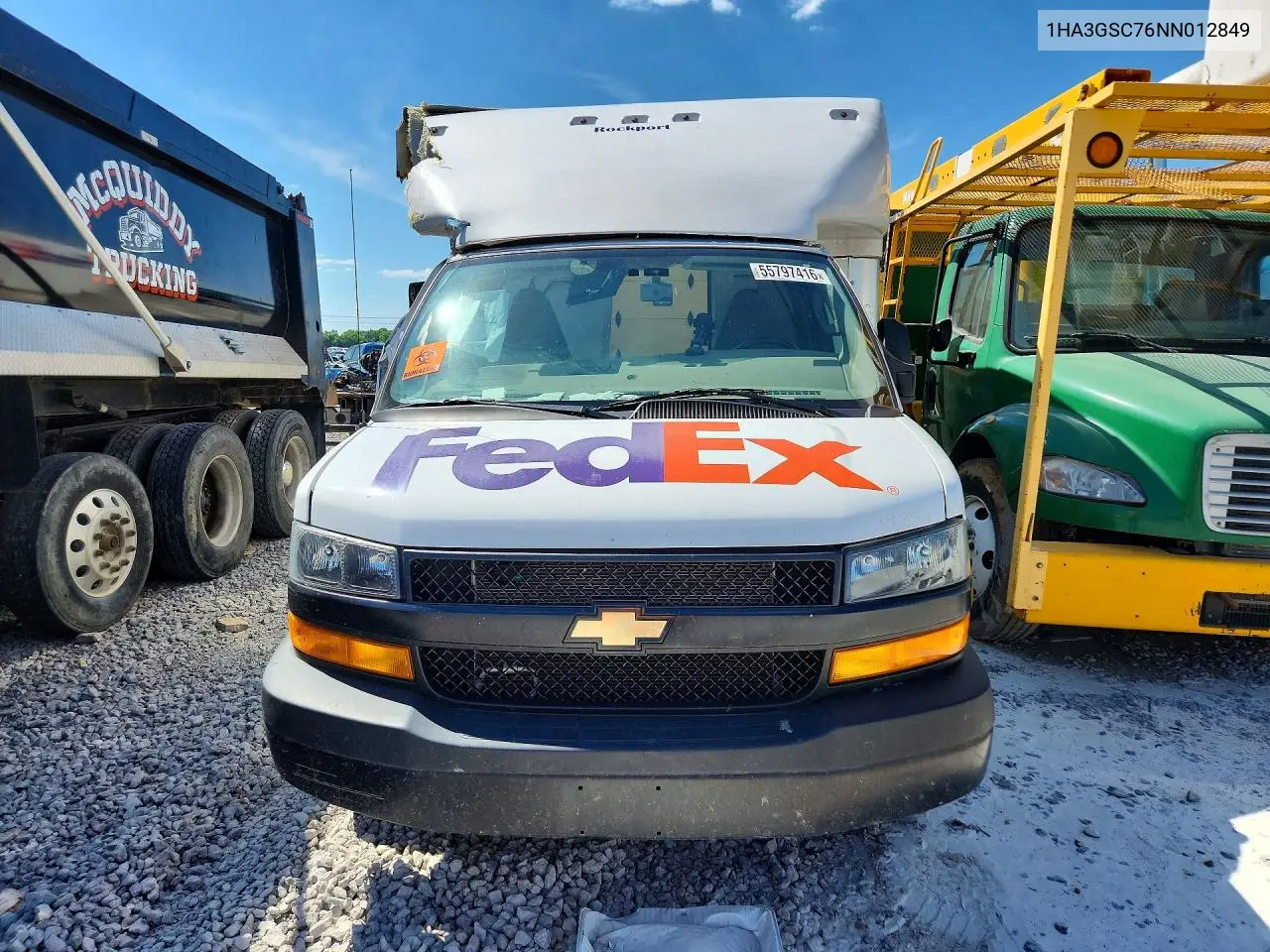 2022 Chevrolet Express Delivery Truck VIN: 1HA3GSC76NN012849 Lot: 55797416