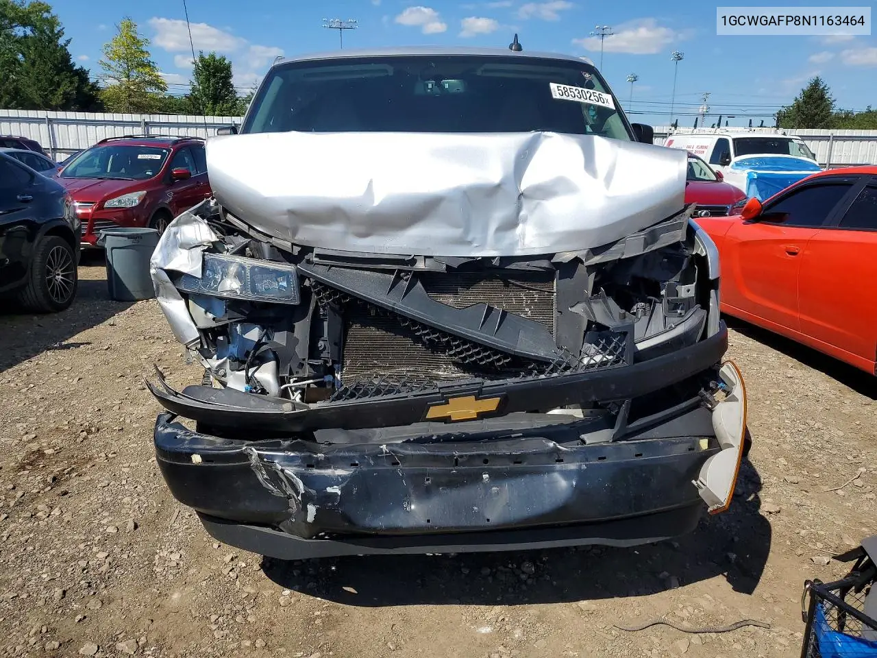 2022 Chevrolet Express G2500 VIN: 1GCWGAFP8N1163464 Lot: 58530256