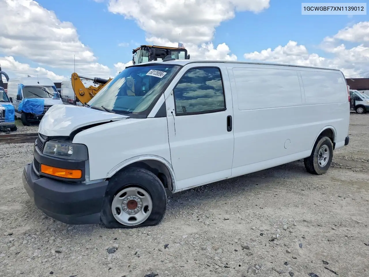2022 Chevrolet Express G2500 VIN: 1GCWGBF7XN1139012 Lot: 60128896