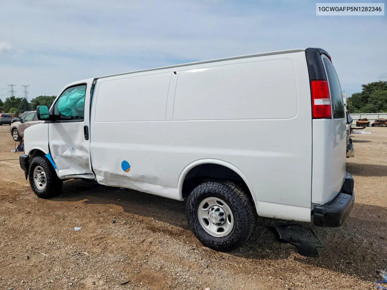 2022 Chevrolet Express 2500 Cargo Delivery Van VIN: 1GCWGAFP5N1282346 Lot: 60240486