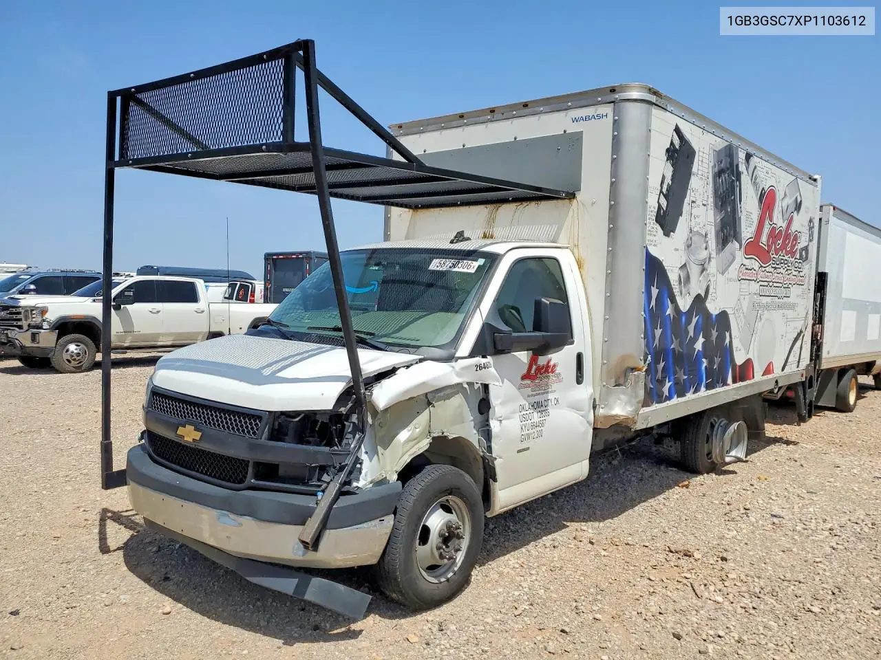 2023 Chevrolet Express Box Truck VIN: 1GB3GSC7XP1103612 Lot: 58750306