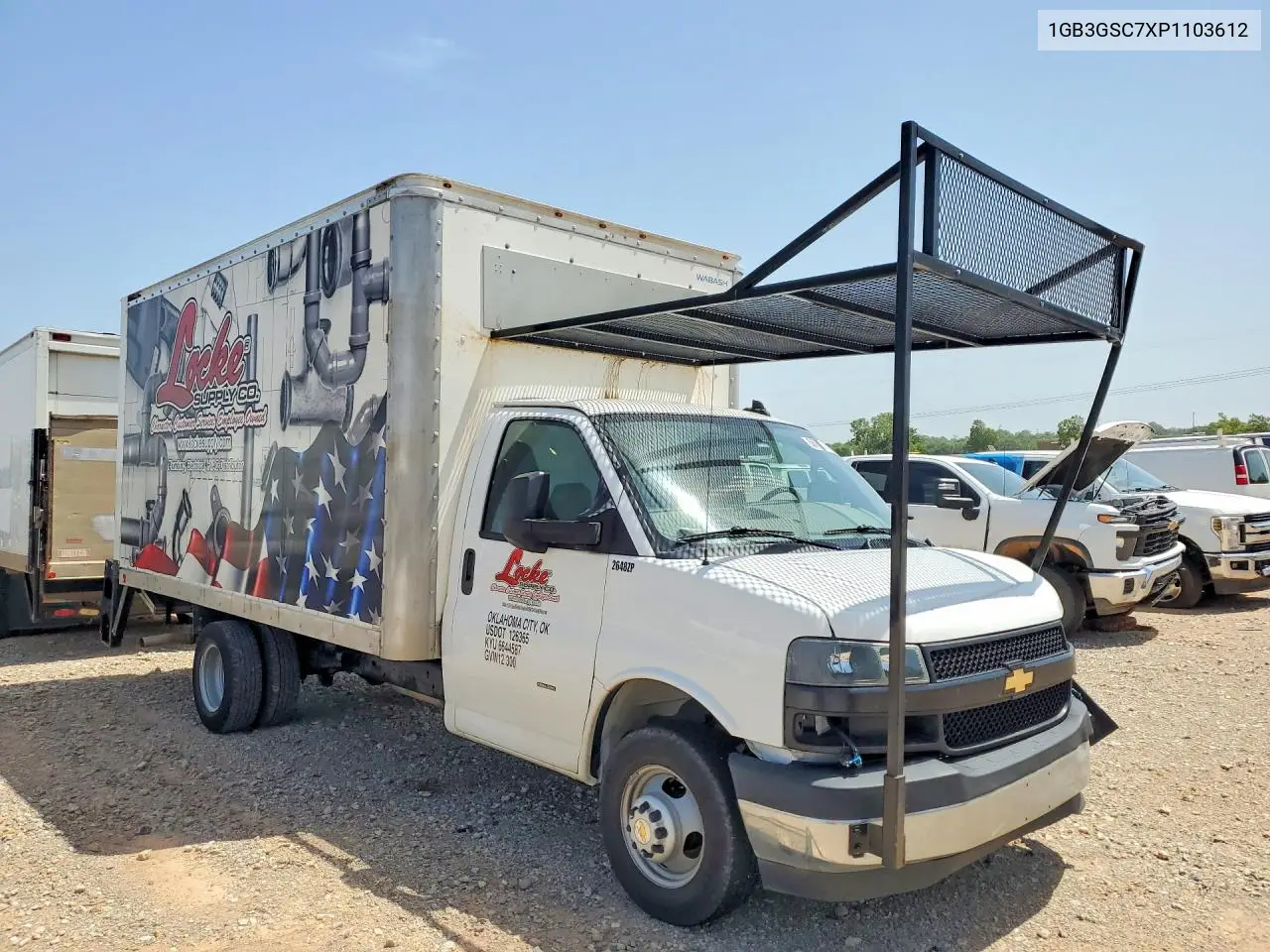 2023 Chevrolet Express Box Truck VIN: 1GB3GSC7XP1103612 Lot: 58750306