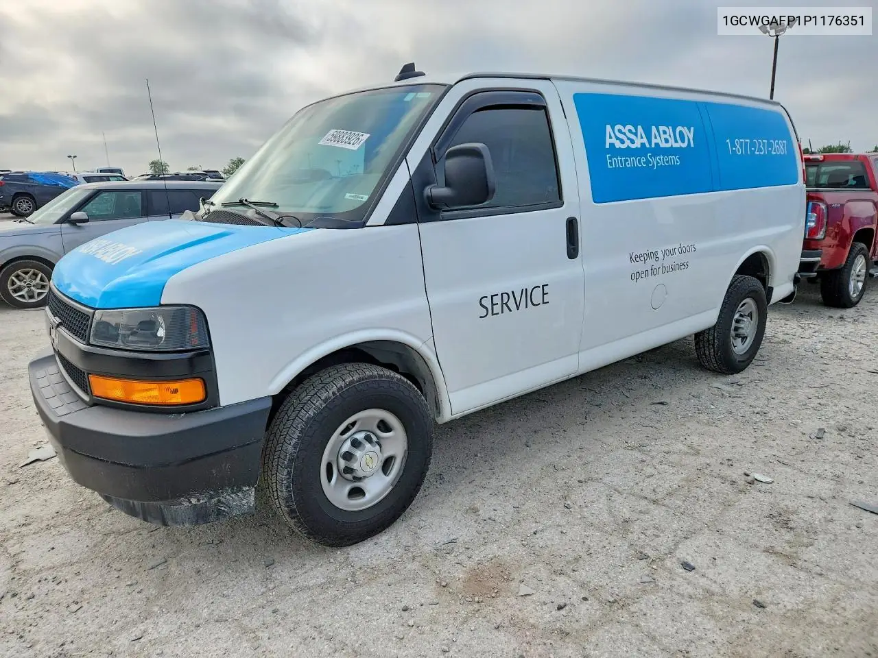 2023 Chevrolet Express G2500 VIN: 1GCWGAFP1P1176351 Lot: 59883926