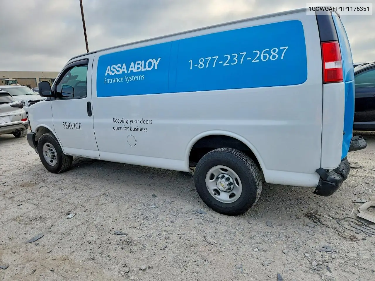2023 Chevrolet Express G2500 VIN: 1GCWGAFP1P1176351 Lot: 59883926