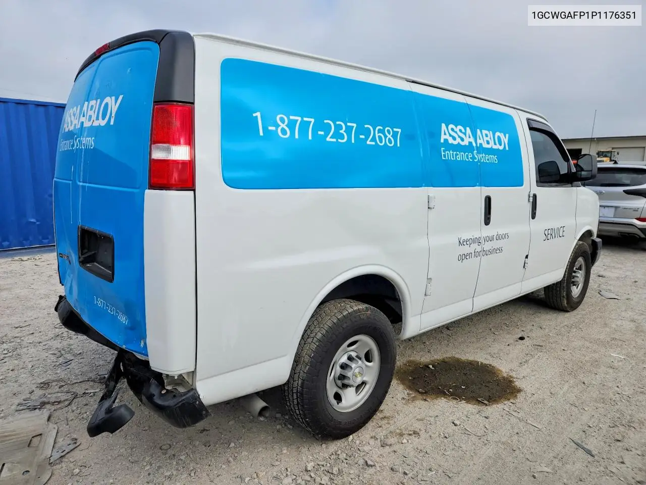 2023 Chevrolet Express G2500 VIN: 1GCWGAFP1P1176351 Lot: 59883926