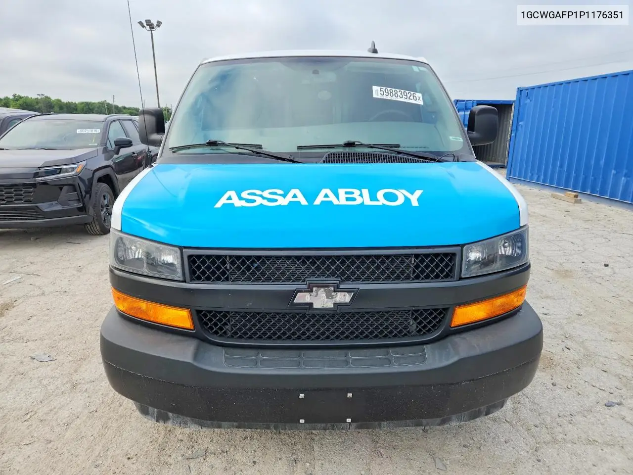 2023 Chevrolet Express G2500 VIN: 1GCWGAFP1P1176351 Lot: 59883926