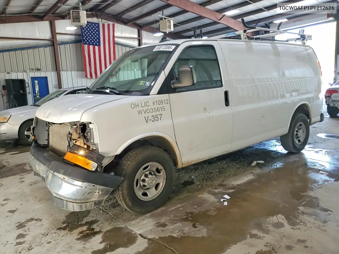 2023 Chevrolet Express 25 VIN: 1GCWGAFP1P1212636 Lot: 60812086