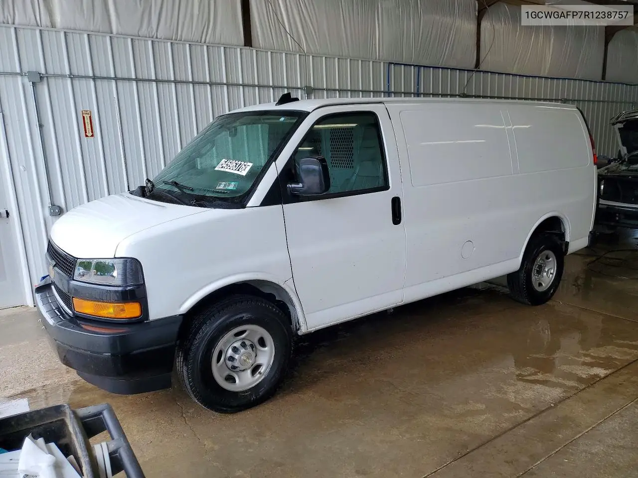 2024 Chevrolet Express 2500 Cargo Delivery Van VIN: 1GCWGAFP7R1238757 Lot: 54596376