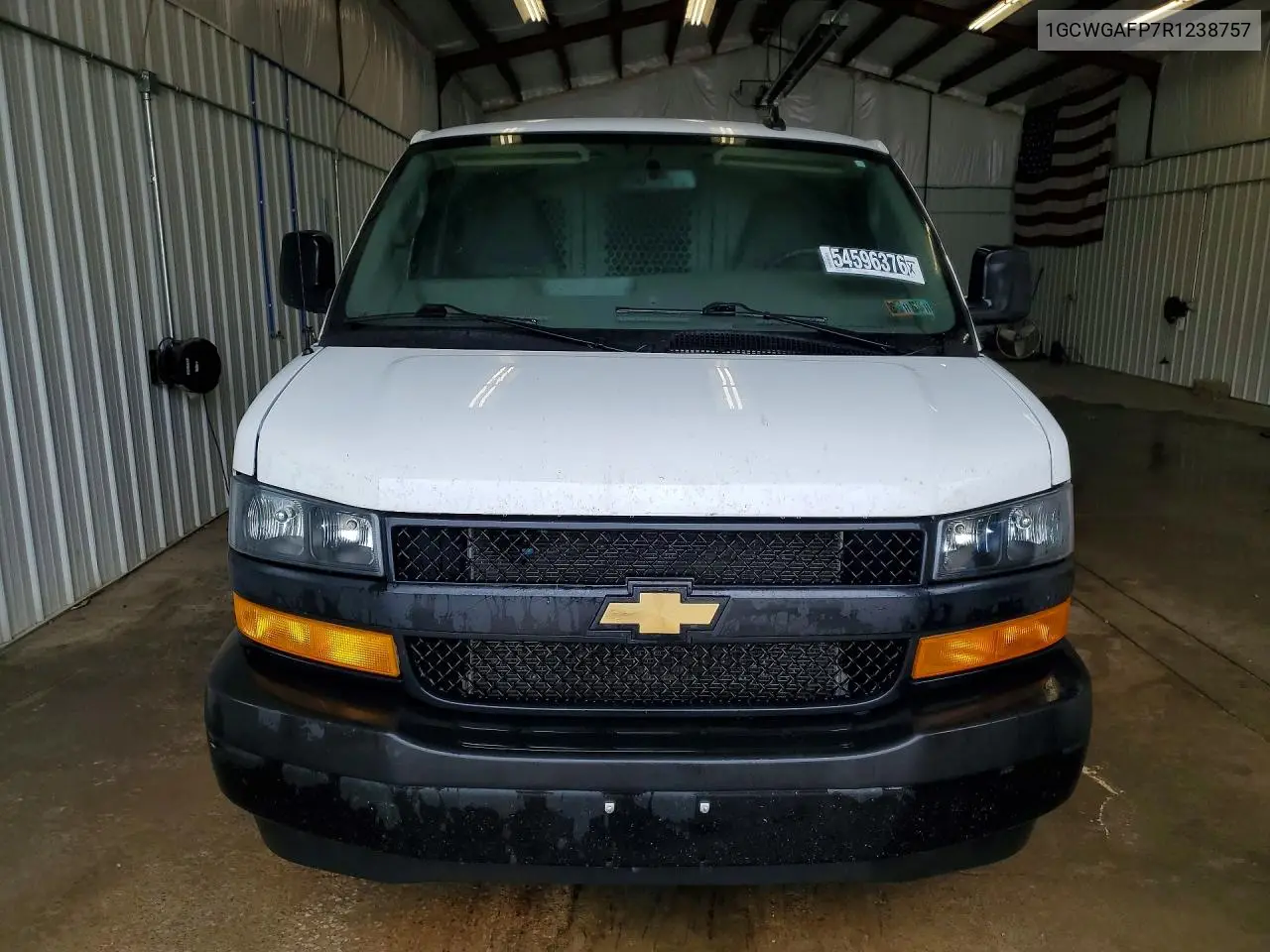 2024 Chevrolet Express 2500 Cargo Delivery Van VIN: 1GCWGAFP7R1238757 Lot: 54596376