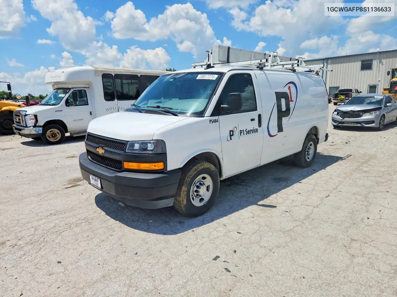2025 Chevrolet Express G2500 VIN: 1GCWGAFP8S1136633 Lot: 59017276