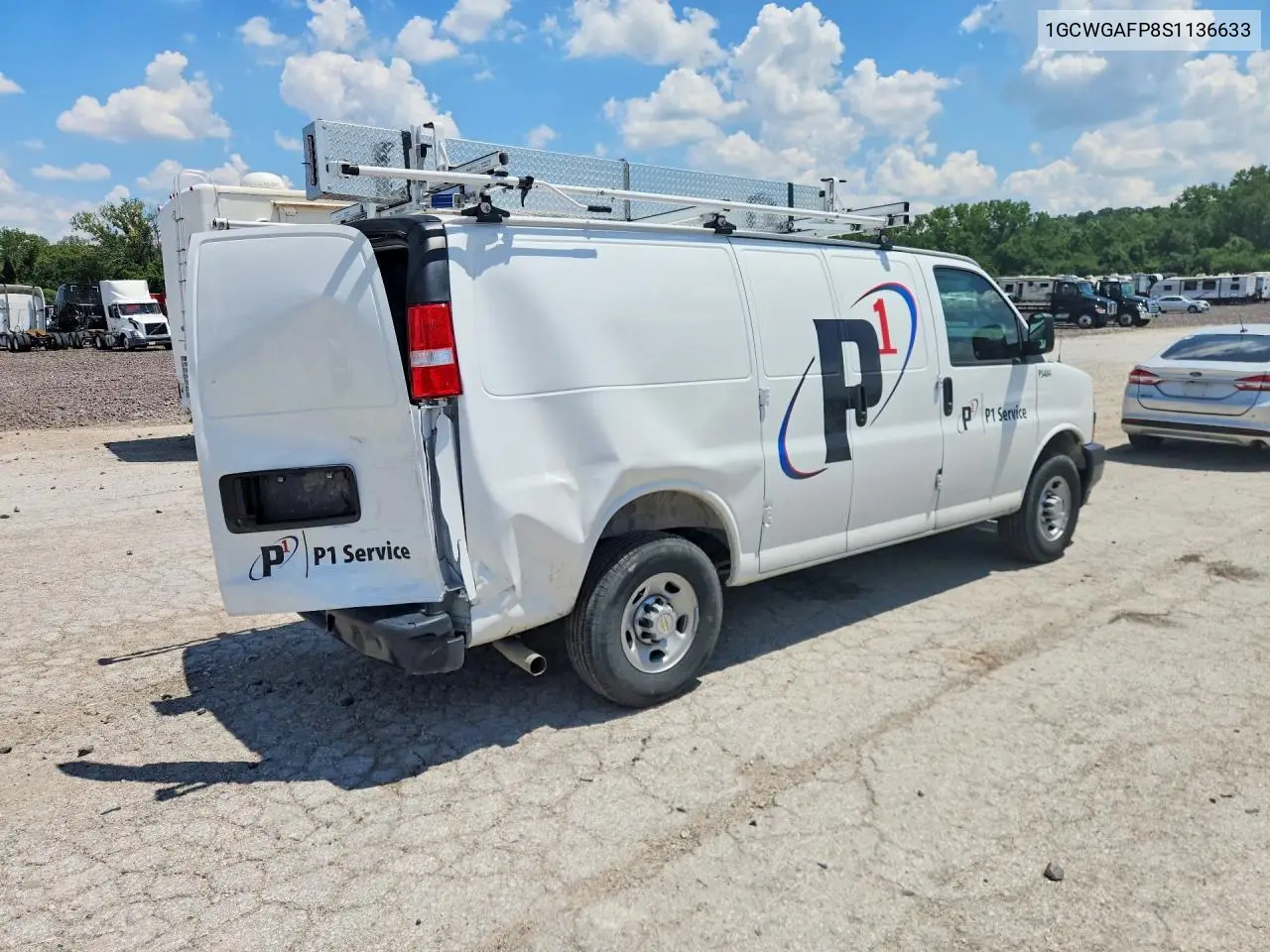2025 Chevrolet Express G2500 VIN: 1GCWGAFP8S1136633 Lot: 59017276