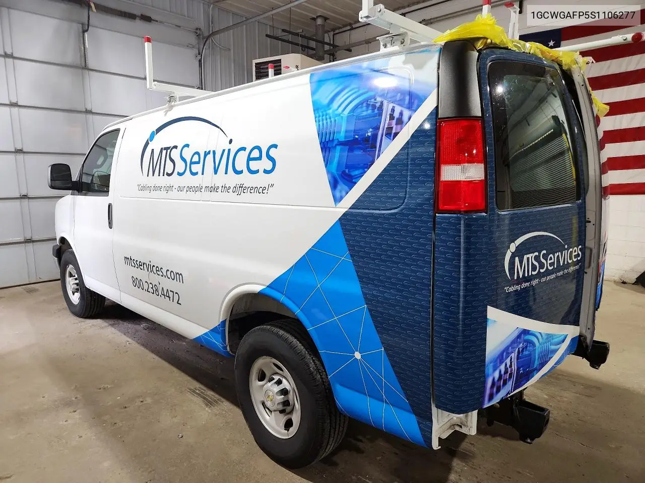 2025 Chevrolet Express G2500 VIN: 1GCWGAFP5S1106277 Lot: 60588386