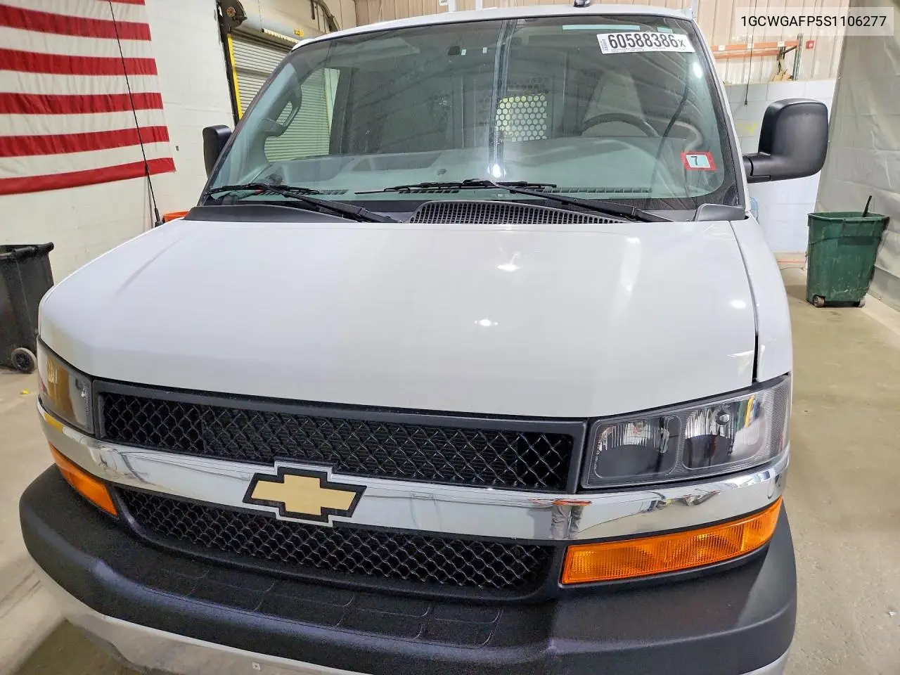 2025 Chevrolet Express G2500 VIN: 1GCWGAFP5S1106277 Lot: 60588386
