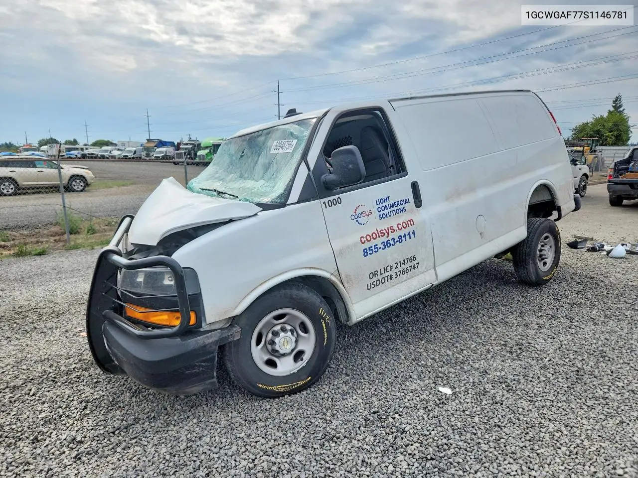 2025 Chevrolet Express G2500 VIN: 1GCWGAF77S1146781 Lot: 60948756