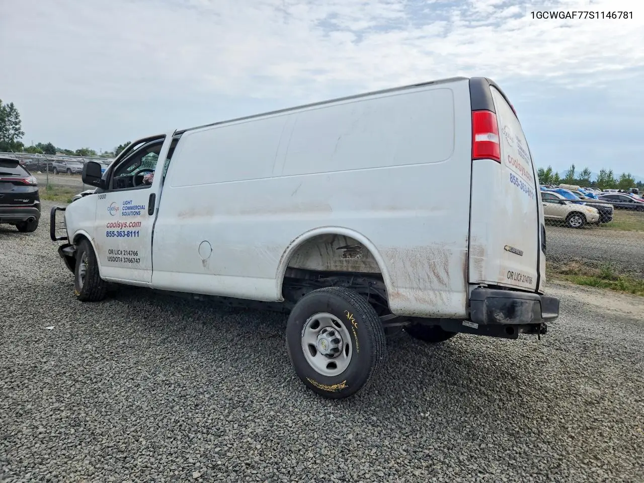 2025 Chevrolet Express G2500 VIN: 1GCWGAF77S1146781 Lot: 60948756