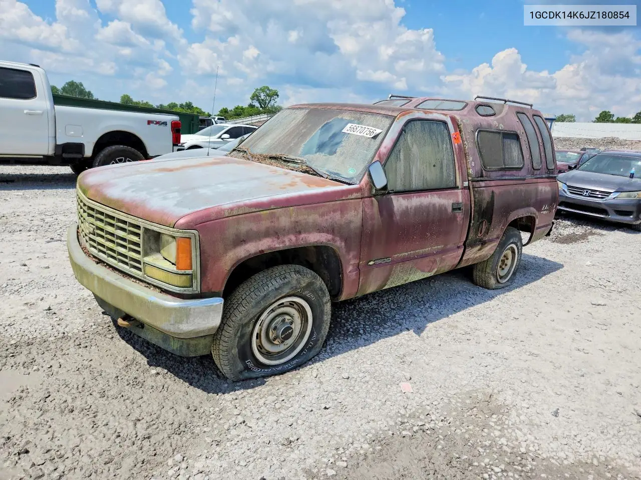1988 Chevrolet Gmt-400 K1500 VIN: 1GCDK14K6JZ180854 Lot: 56870756