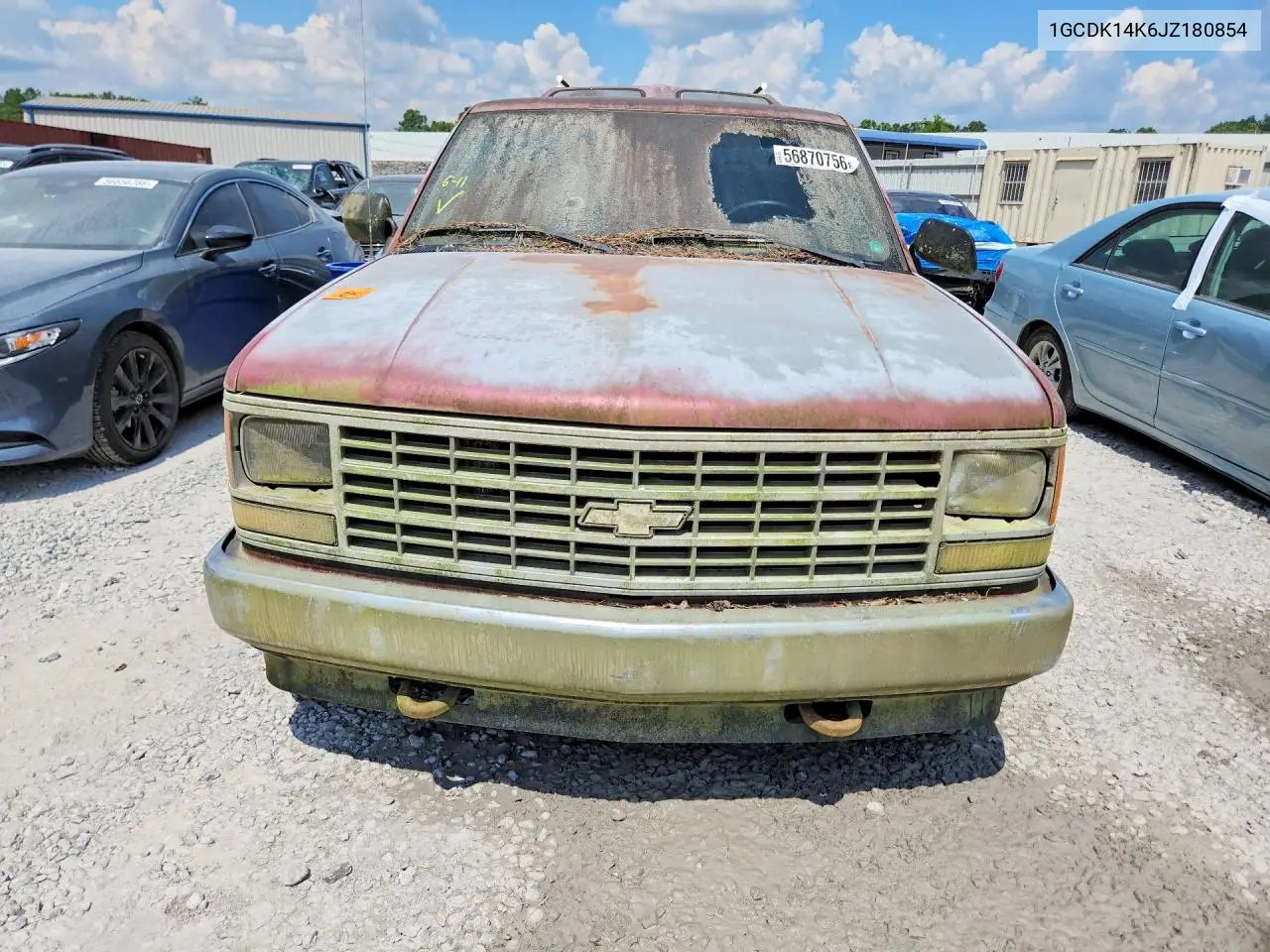 1988 Chevrolet Gmt-400 K1500 VIN: 1GCDK14K6JZ180854 Lot: 56870756