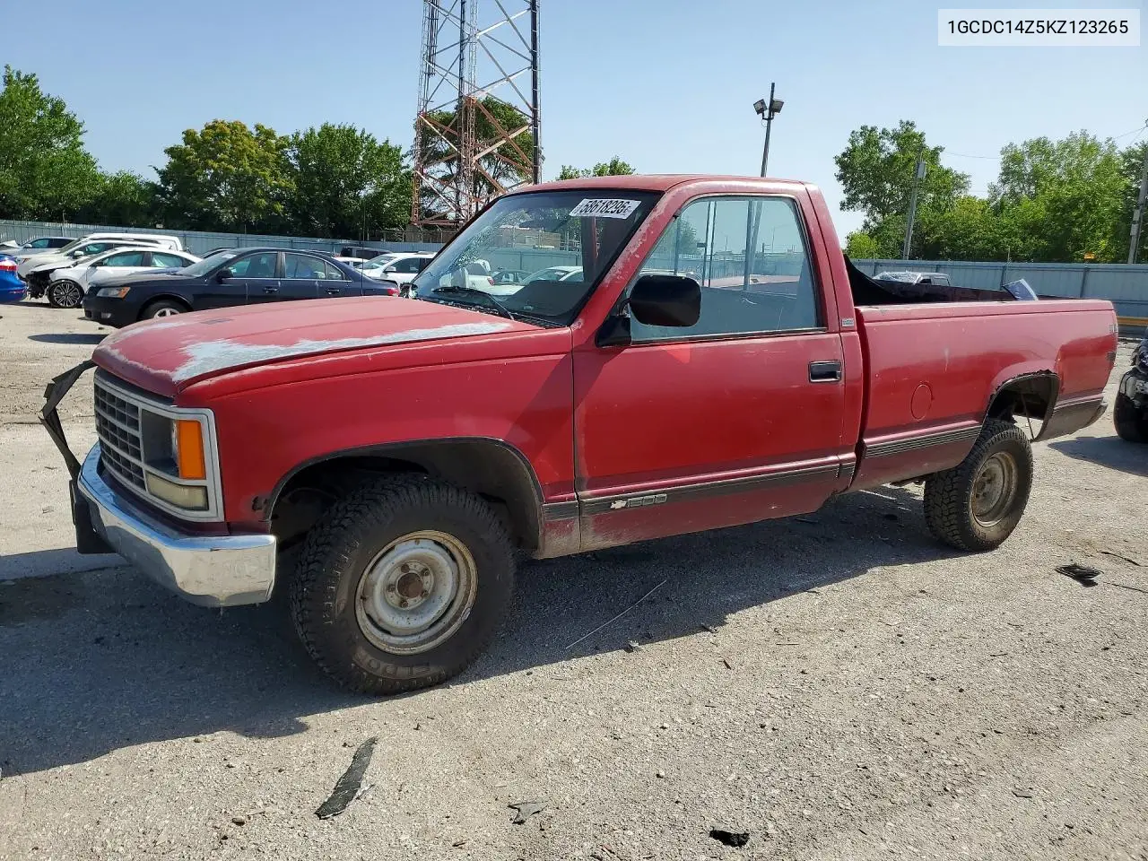 1989 Chevrolet Gmt-400 C1500 VIN: 1GCDC14Z5KZ123265 Lot: 58618296
