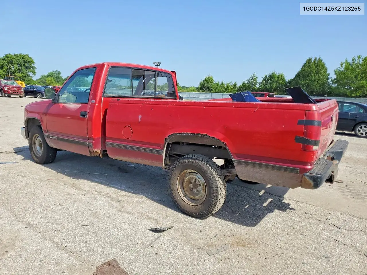 1989 Chevrolet Gmt-400 C1500 VIN: 1GCDC14Z5KZ123265 Lot: 58618296