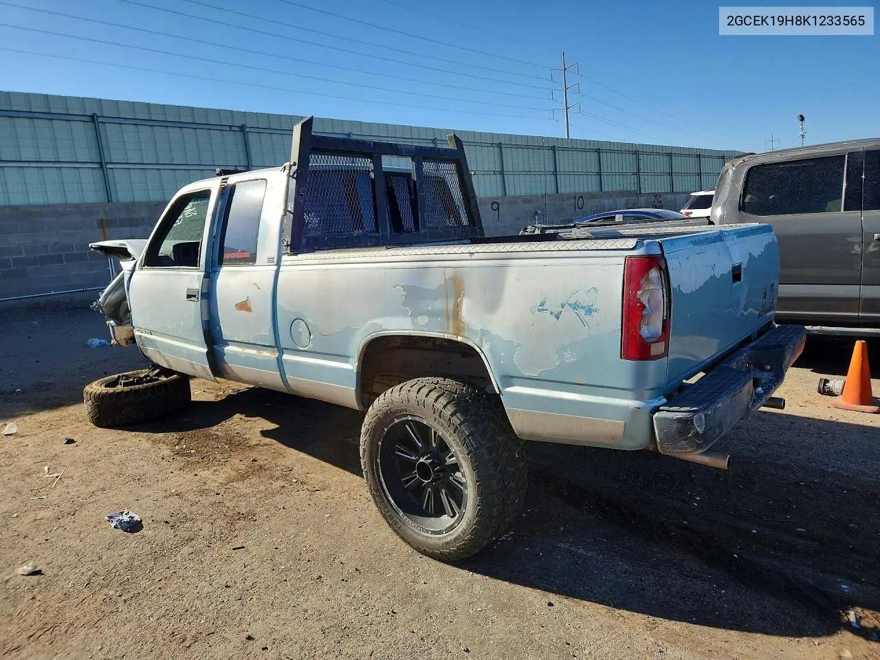 1989 Chevrolet Gmt-400 K1500 VIN: 2GCEK19H8K1233565 Lot: 60089706
