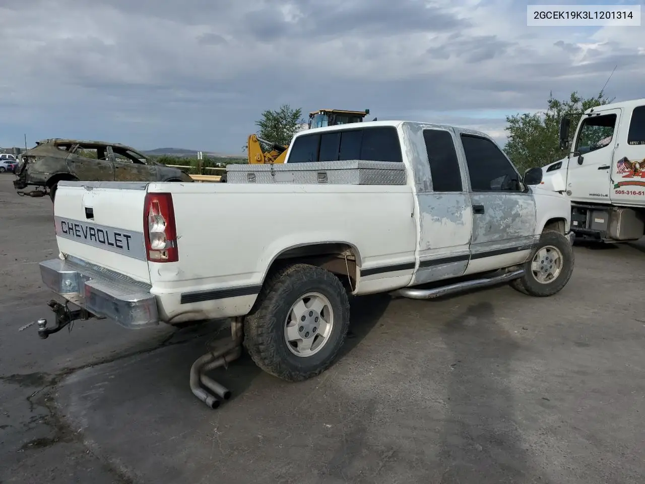 1990 Chevrolet Gmt-400 K1500 VIN: 2GCEK19K3L1201314 Lot: 60508146