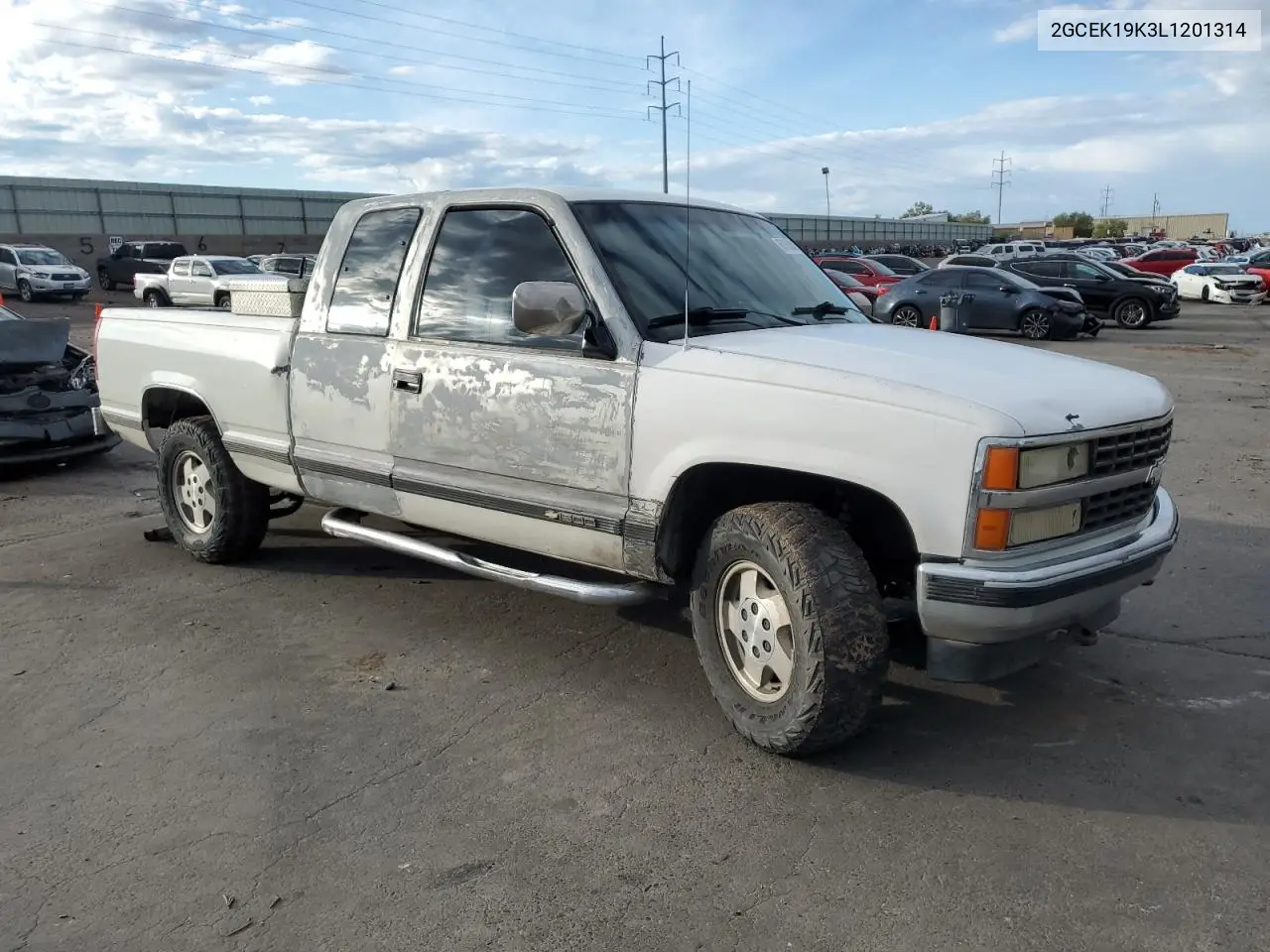 1990 Chevrolet Gmt-400 K1500 VIN: 2GCEK19K3L1201314 Lot: 60508146