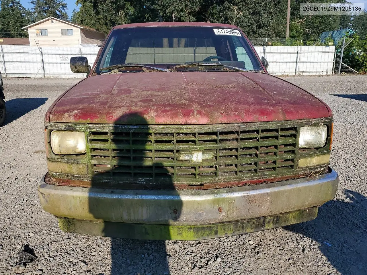 1991 Chevrolet Gmt-400 C1500 VIN: 2GCEC19Z9M1205136 Lot: 61745686