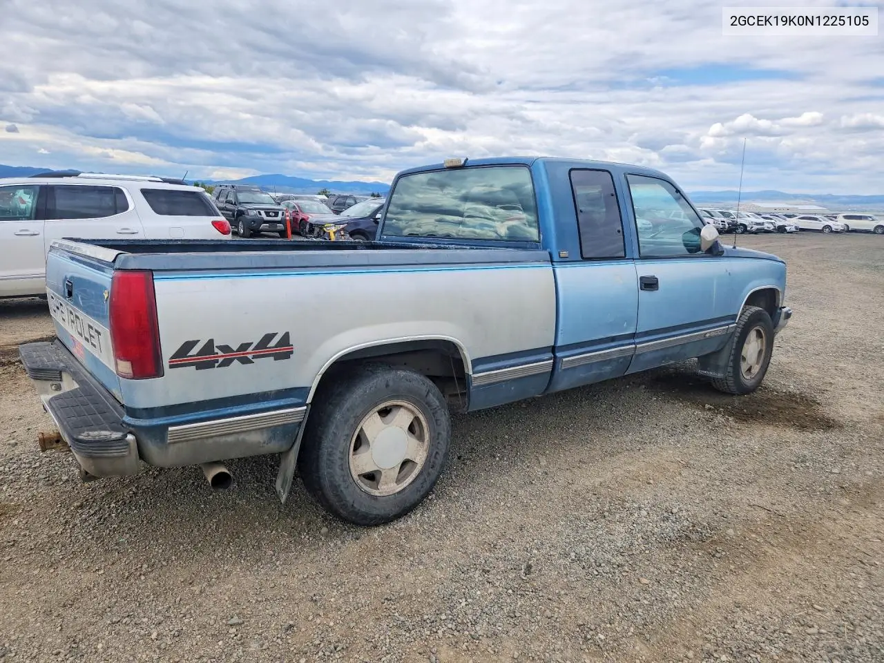 1992 Chevrolet Gmt-400 K1500 VIN: 2GCEK19K0N1225105 Lot: 54793236