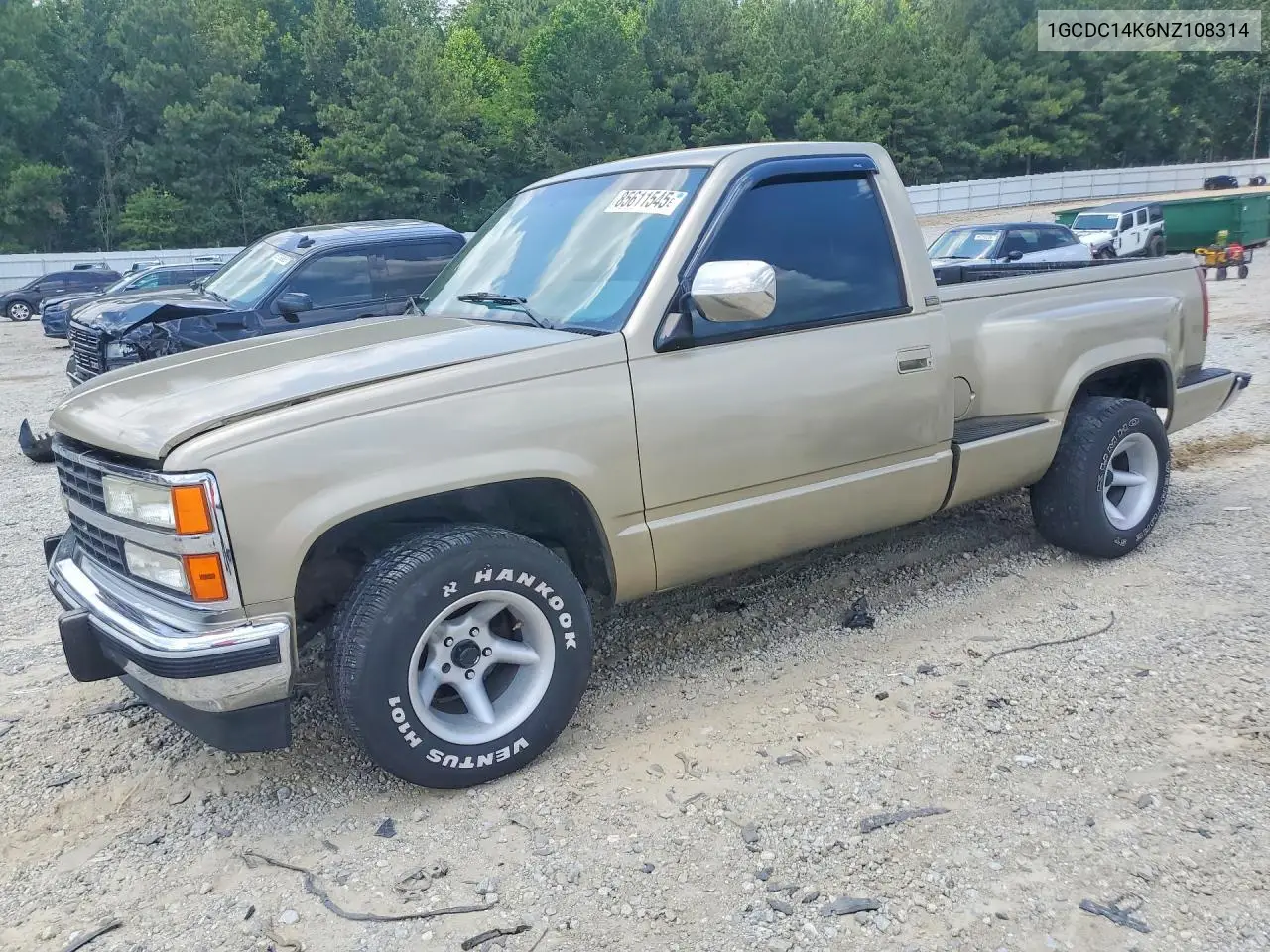 1992 Chevrolet Gmt-400 C1500 VIN: 1GCDC14K6NZ108314 Lot: 85611545