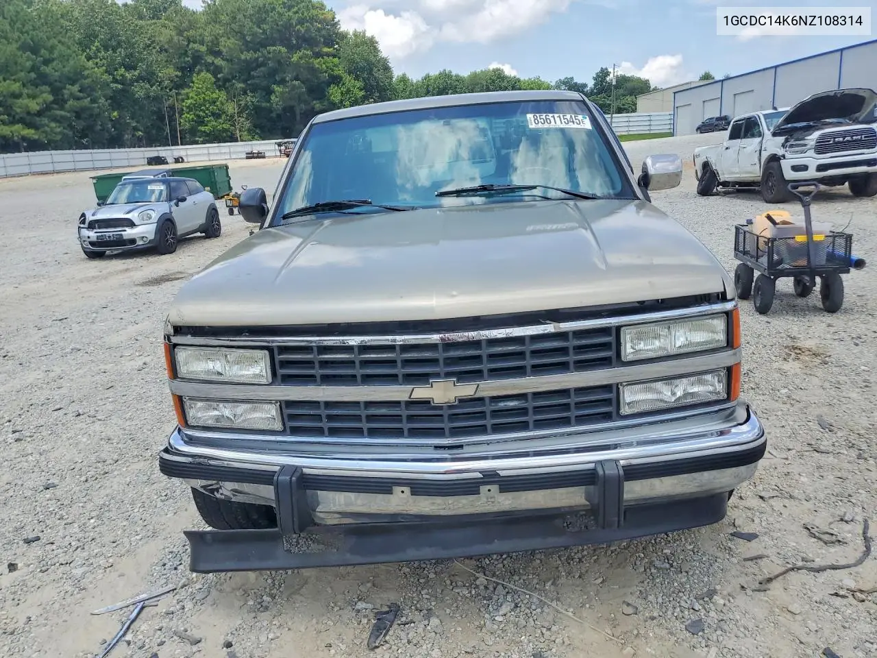 1992 Chevrolet Gmt-400 C1500 VIN: 1GCDC14K6NZ108314 Lot: 85611545
