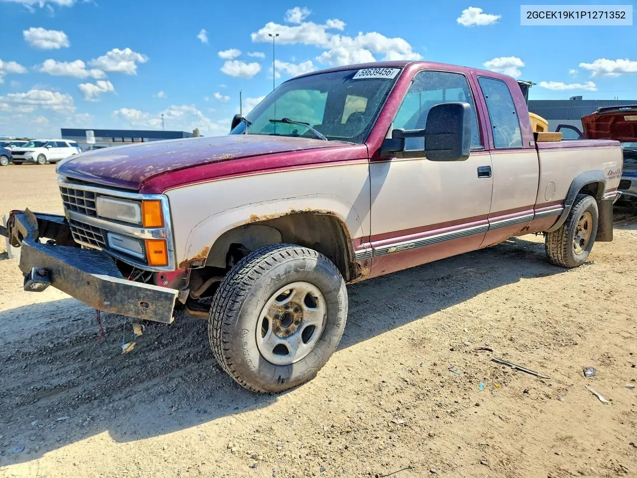 1993 Chevrolet Gmt-400 K1500 VIN: 2GCEK19K1P1271352 Lot: 58639456