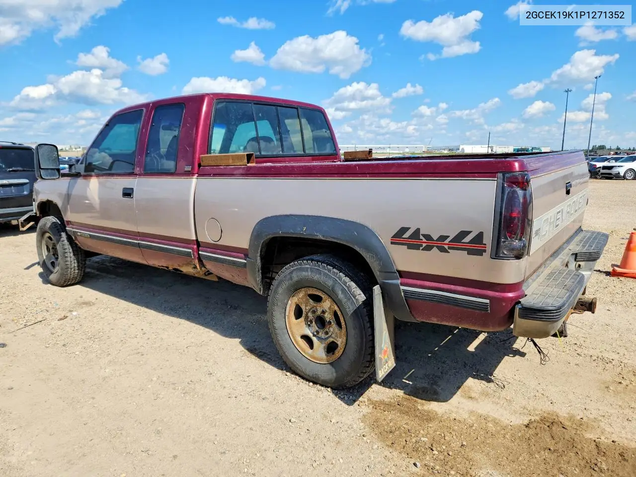 1993 Chevrolet Gmt-400 K1500 VIN: 2GCEK19K1P1271352 Lot: 58639456