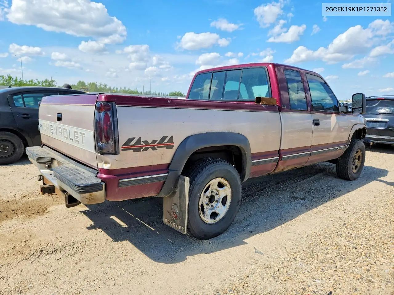 1993 Chevrolet Gmt-400 K1500 VIN: 2GCEK19K1P1271352 Lot: 58639456