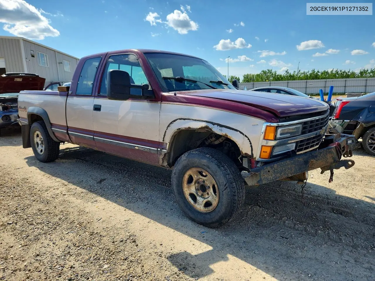 1993 Chevrolet Gmt-400 K1500 VIN: 2GCEK19K1P1271352 Lot: 58639456