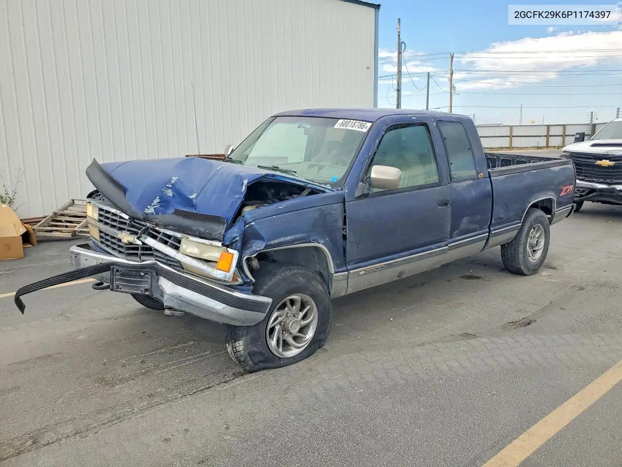 1993 Chevrolet Gmt-400 K2500 VIN: 2GCFK29K6P1174397 Lot: 60018786