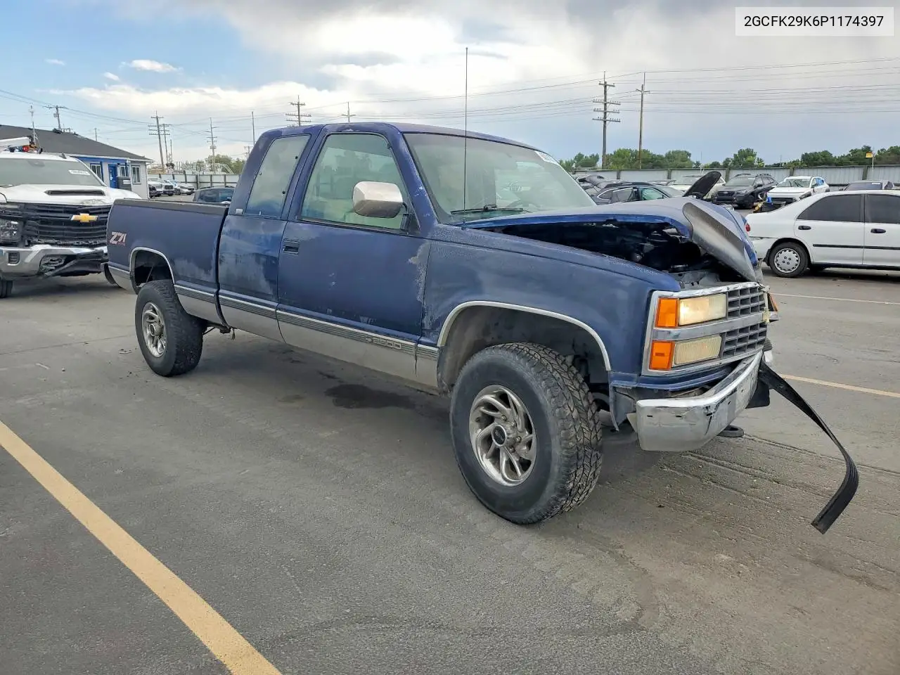1993 Chevrolet Gmt-400 K2500 VIN: 2GCFK29K6P1174397 Lot: 60018786