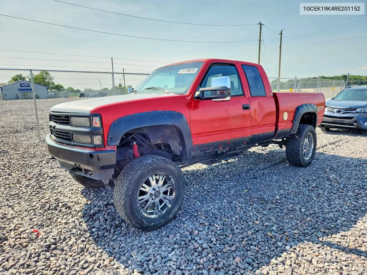 1994 Chevrolet Gmt-400 K1500 VIN: 1GCEK19K4RE201152 Lot: 61159016