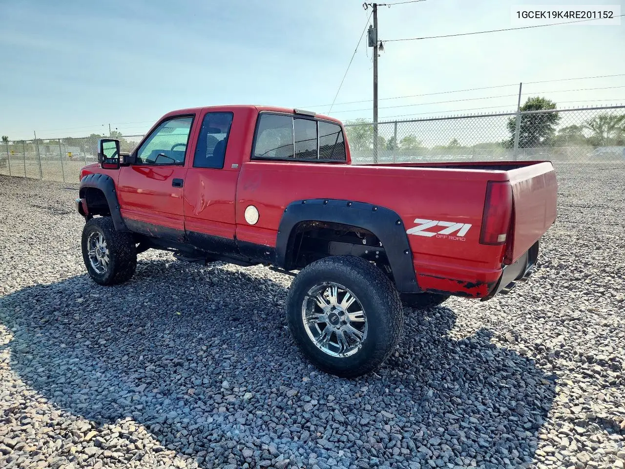 1994 Chevrolet Gmt-400 K1500 VIN: 1GCEK19K4RE201152 Lot: 61159016