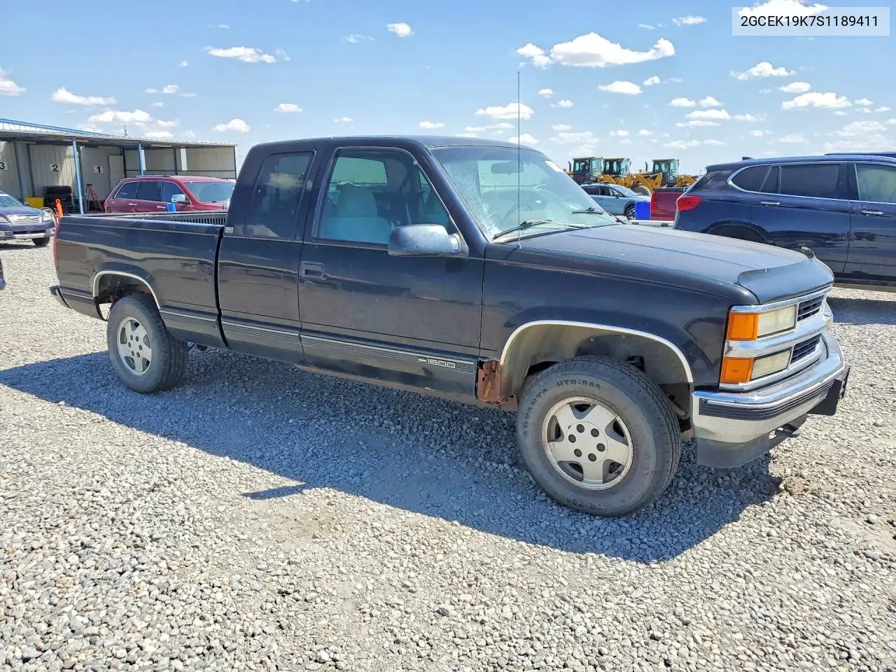 1995 Chevrolet Gmt-400 K1500 VIN: 2GCEK19K7S1189411 Lot: 60583126