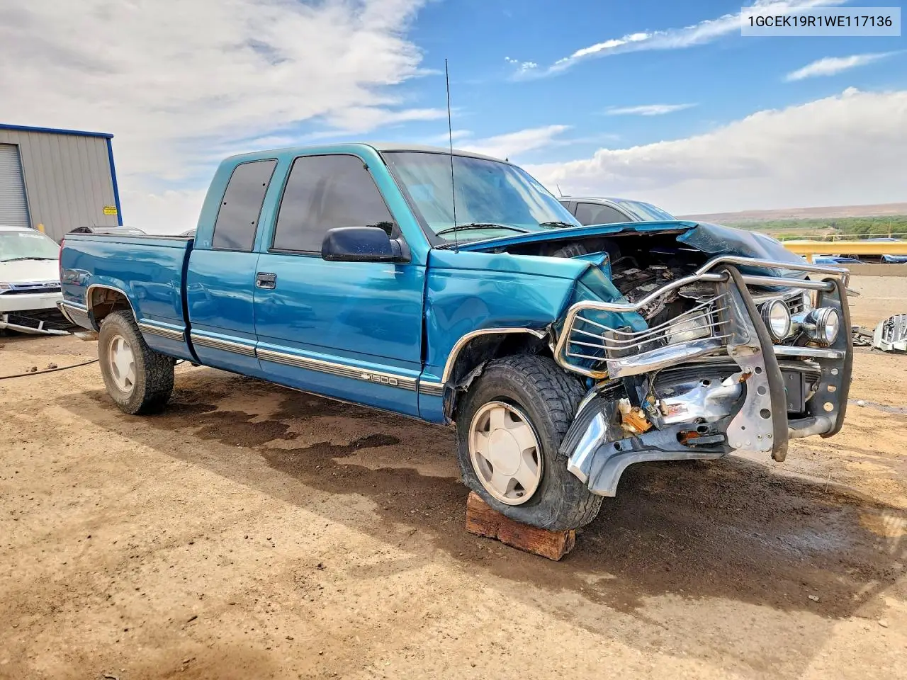 1998 Chevrolet Gmt-400 K1500 VIN: 1GCEK19R1WE117136 Lot: 53949866