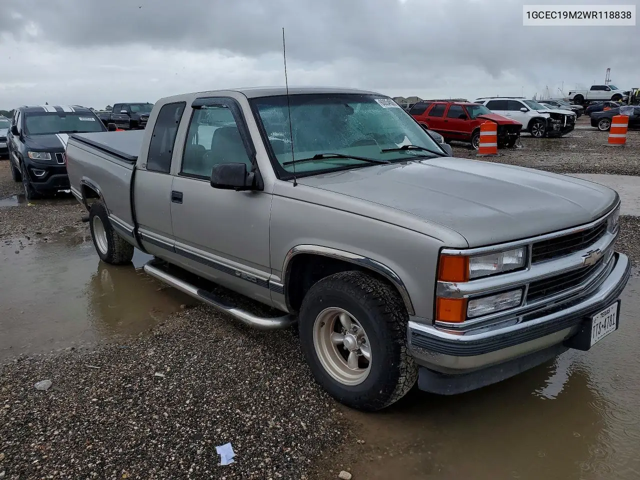 1998 Chevrolet Gmt-400 C1500 VIN: 1GCEC19M2WR118838 Lot: 60054506