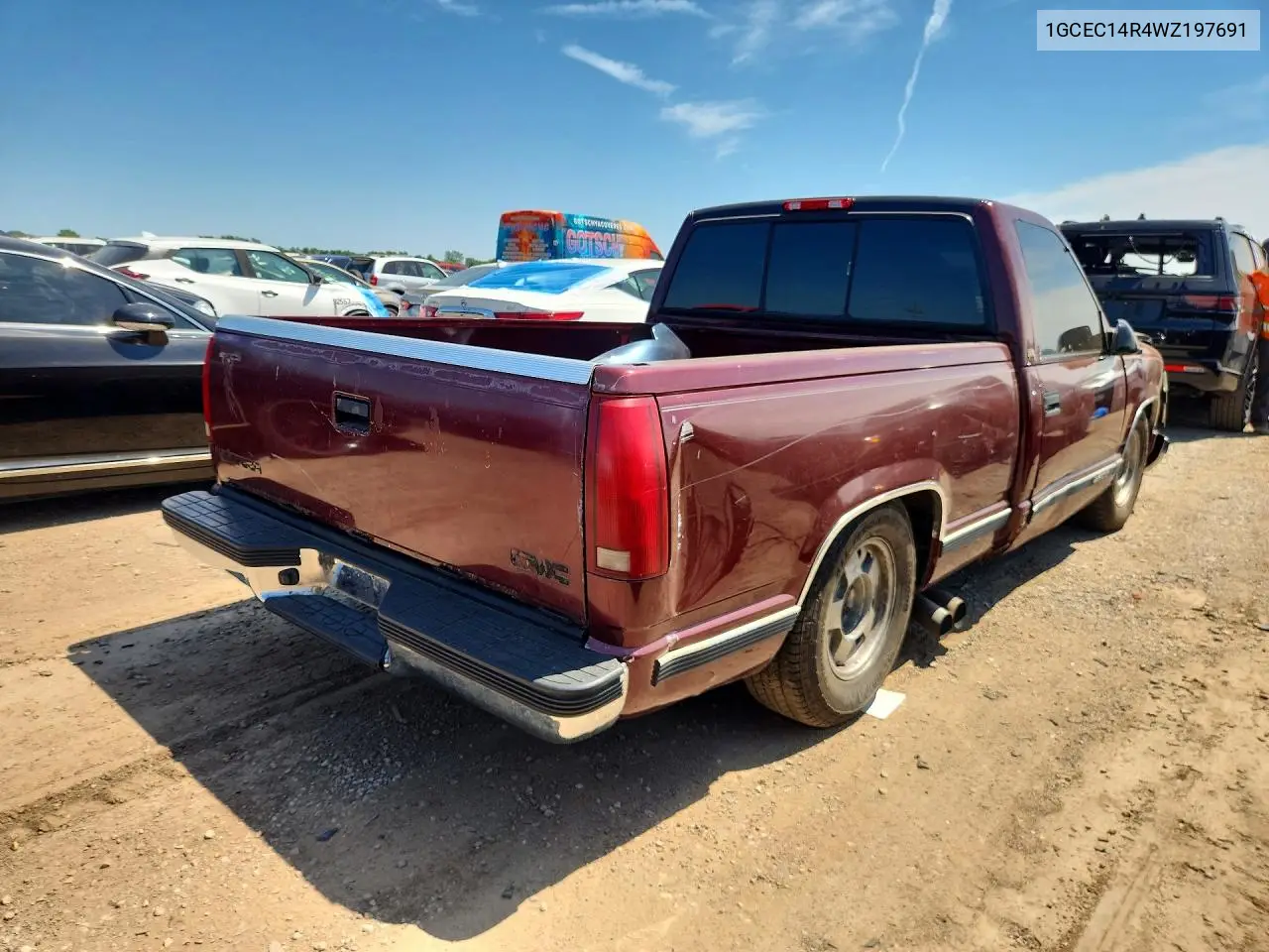 1998 Chevrolet Gmt-400 C1500 VIN: 1GCEC14R4WZ197691 Lot: 60611406