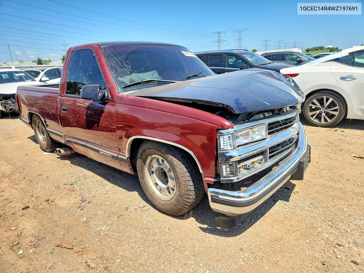 1998 Chevrolet Gmt-400 C1500 VIN: 1GCEC14R4WZ197691 Lot: 60611406