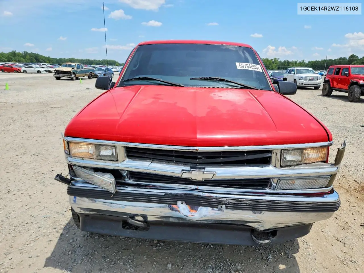 1998 Chevrolet Gmt-400 K1500 VIN: 1GCEK14R2WZ116108 Lot: 60794006