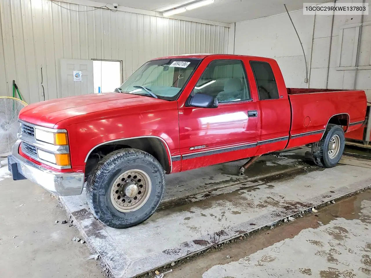 1998 Chevrolet Gmt-400 C2500 VIN: 1GCGC29RXWE137803 Lot: 60943186