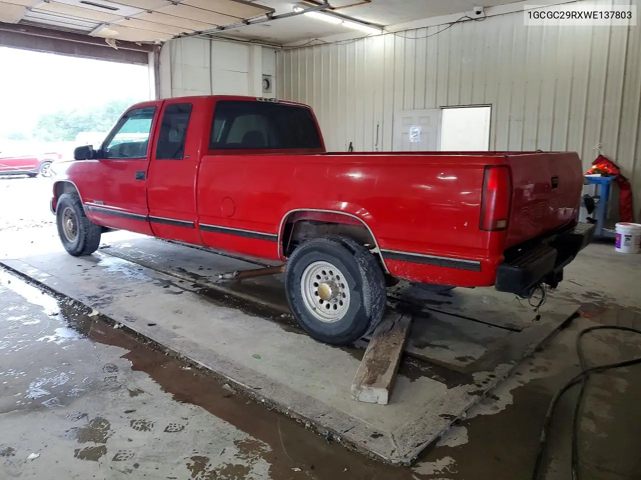 1998 Chevrolet Gmt-400 C2500 VIN: 1GCGC29RXWE137803 Lot: 60943186