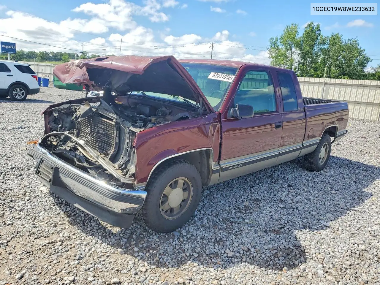 1998 Chevrolet Gmt-400 C1500 VIN: 1GCEC19W8WE233632 Lot: 62031056