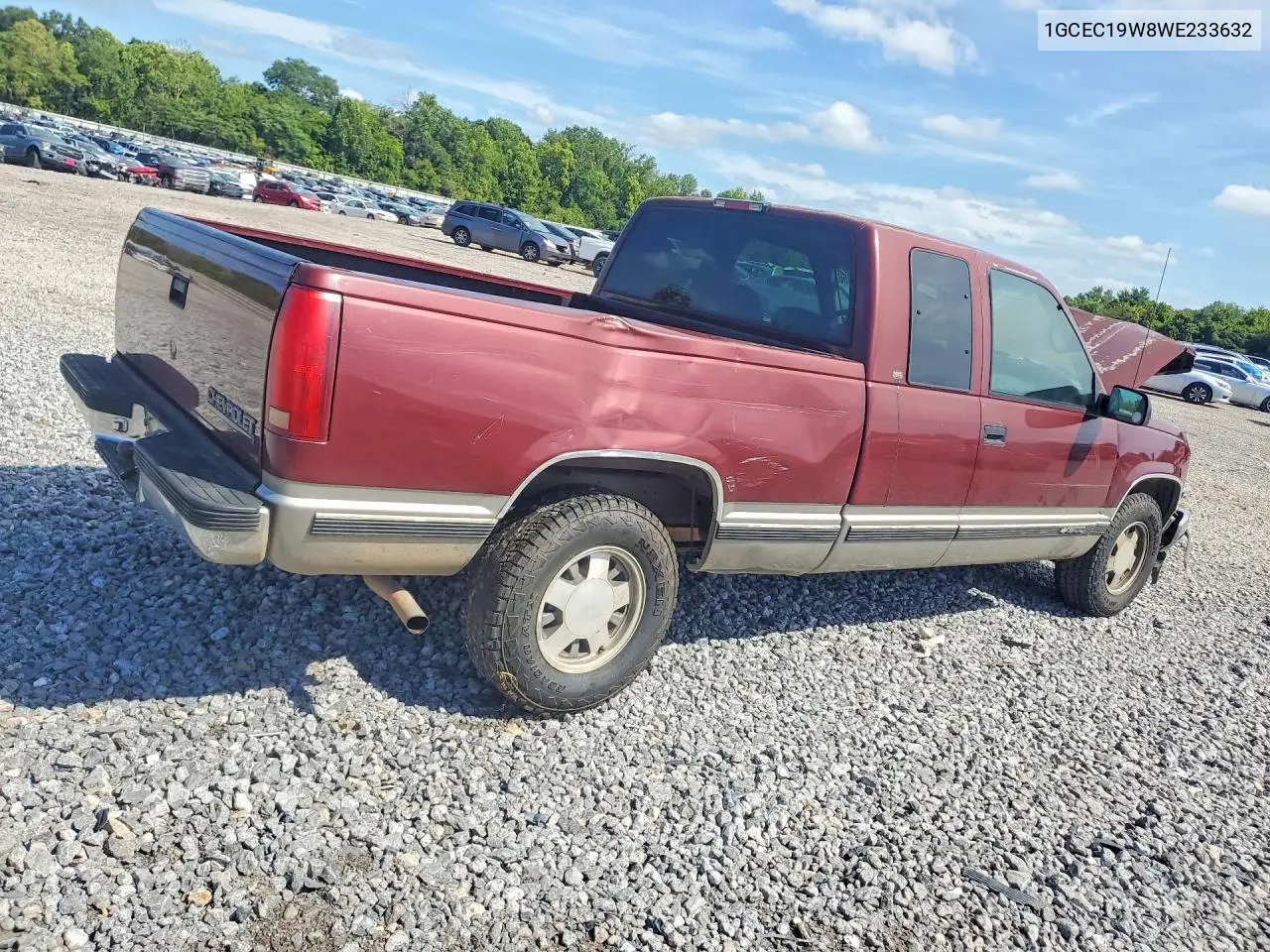 1998 Chevrolet Gmt-400 C1500 VIN: 1GCEC19W8WE233632 Lot: 62031056