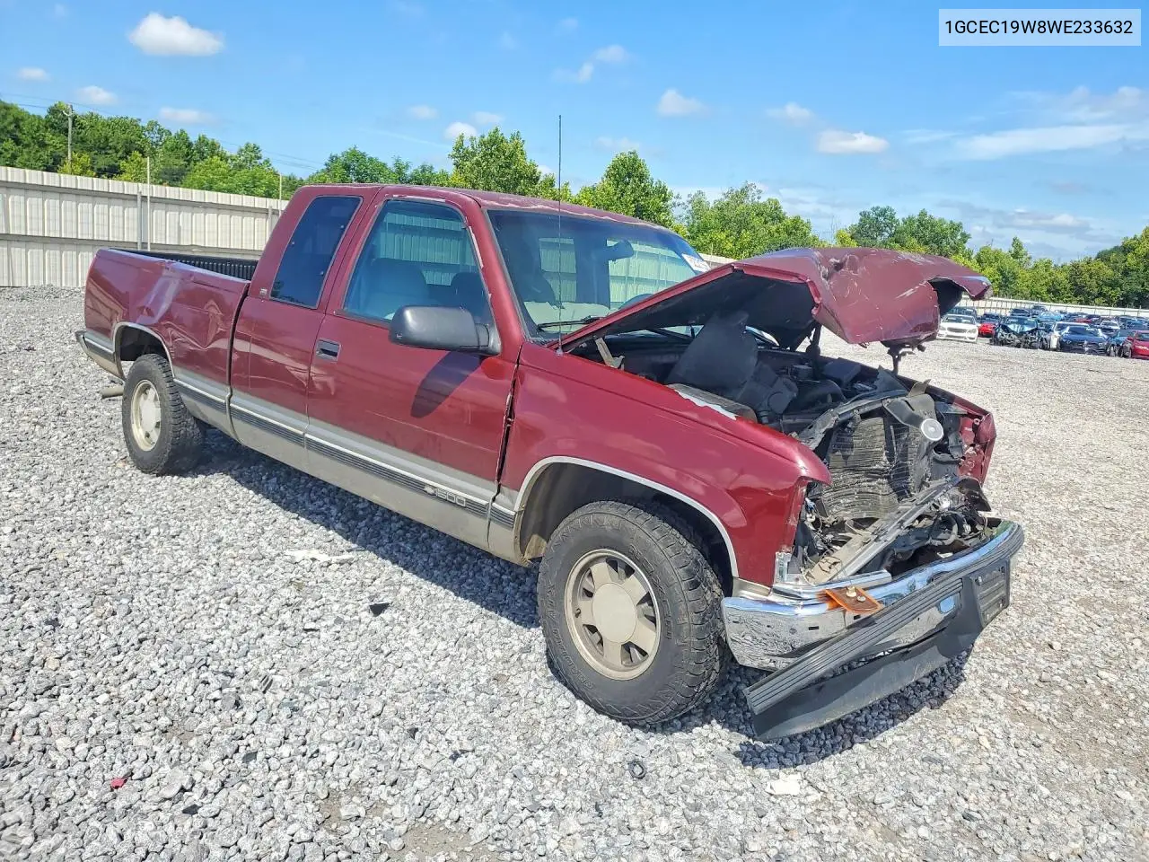 1998 Chevrolet Gmt-400 C1500 VIN: 1GCEC19W8WE233632 Lot: 62031056