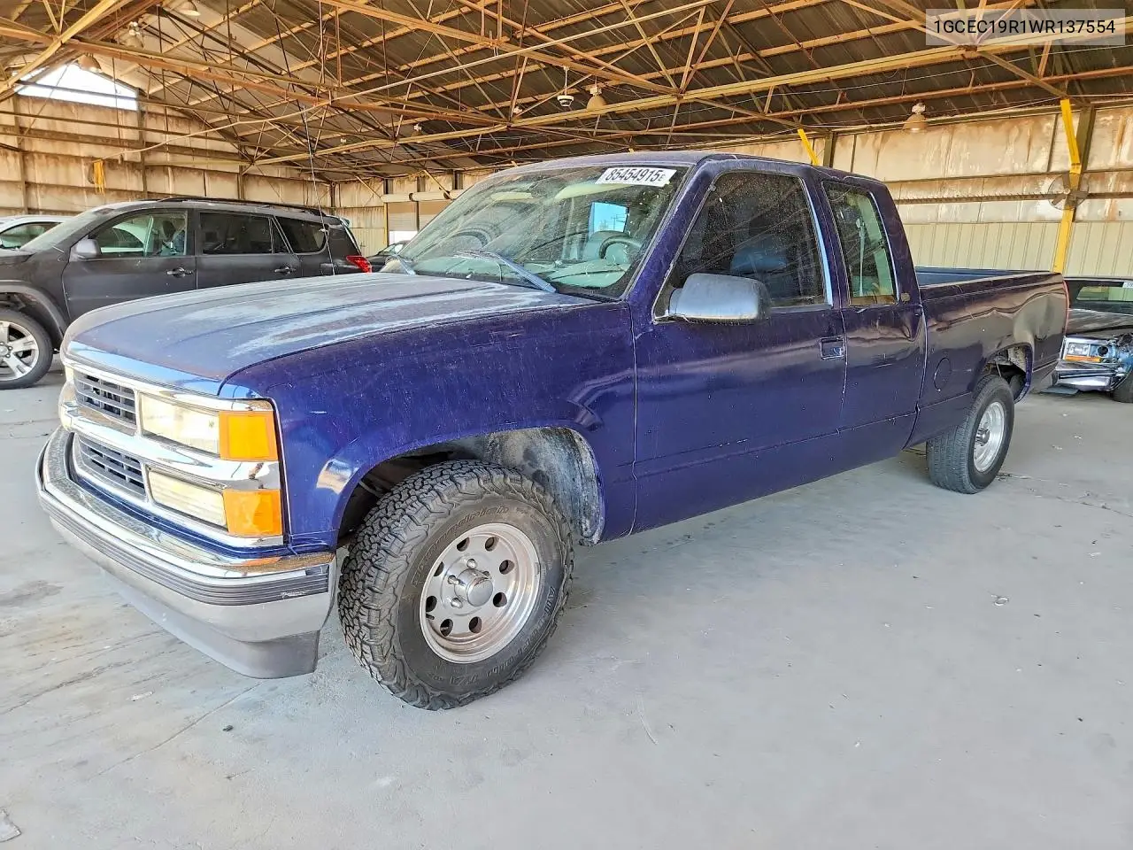 1998 Chevrolet Gmt-400 C1500 VIN: 1GCEC19R1WR137554 Lot: 85454915